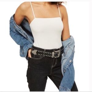 Topshop Cream Body Suit